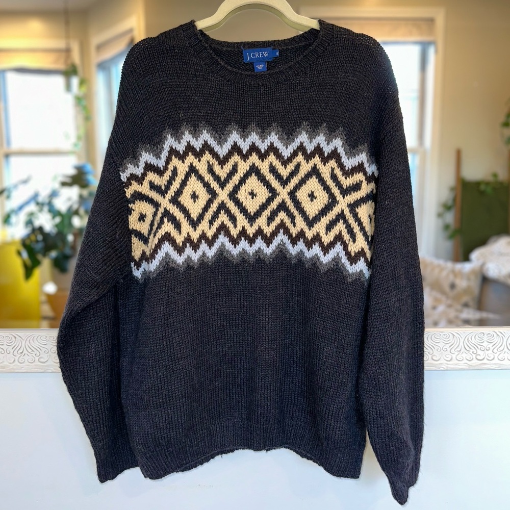 J. Crew 100% Wool Vintage Long Sleeve Sweater XL